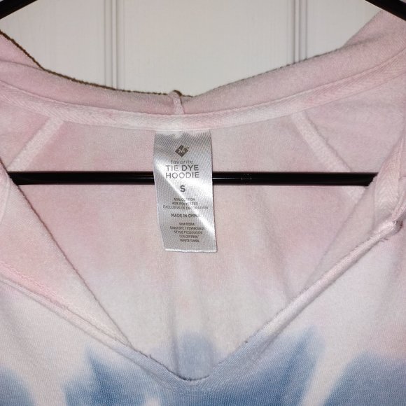 Women's Tie Dye Hoodie, Size - Small, Excellent condition, Pale pink color - Picture 3 of 5